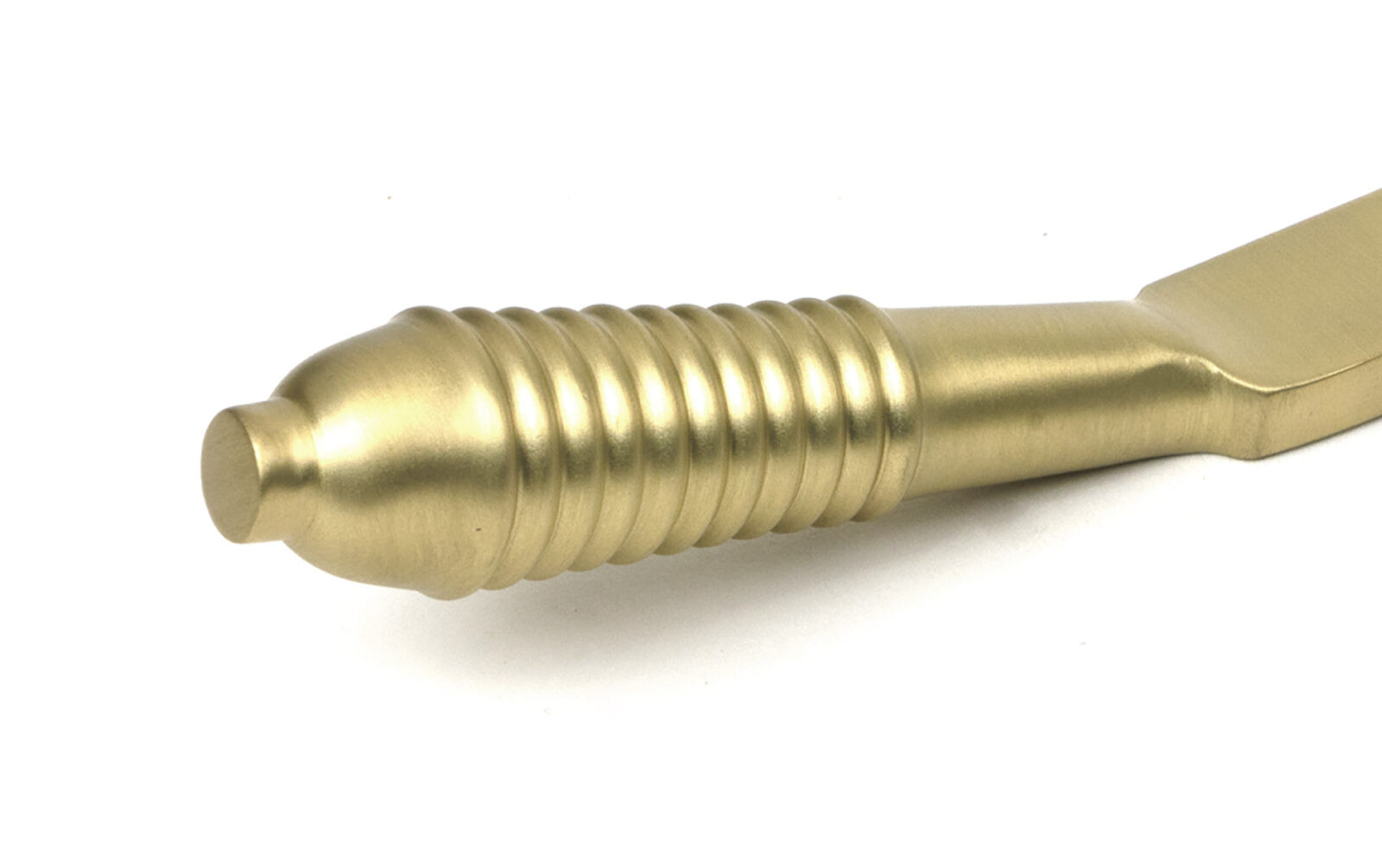 satin brass 8" reeded stay
