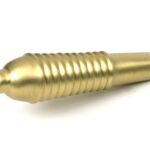satin brass 12" reeded stay