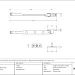 burnished brass 8" avon stay