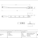 burnished brass 10" avon stay