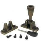 burnished brass brompton brighton fastener (radiused)