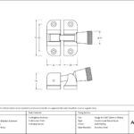burnished brass brompton brighton fastener (radiused)