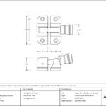 burnished brass prestbury brighton fastener (radiused)