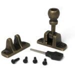 burnished brass mushroom brighton fastener (radiused)