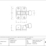 burnished brass mushroom brighton fastener (radiused)