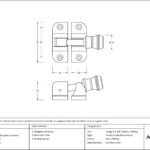satin brass prestbury brighton fastener (radiused)