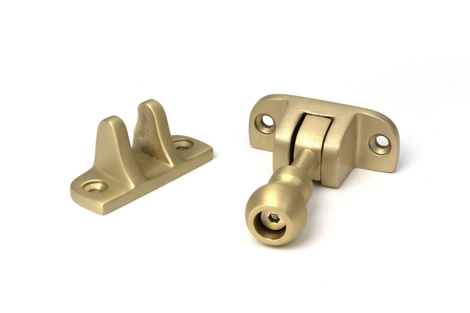 satin brass mushroom brighton fastener (radiused)