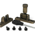 burnished brass brompton brighton fastener narrow (square)