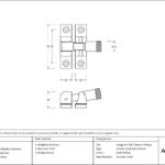 burnished brass brompton brighton fastener narrow (square)