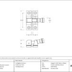 burnished brass prestbury brighton fastener narrow (square)