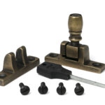 burnished brass mushroom brighton fastener narrow (square)