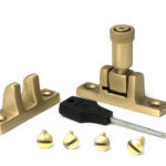 satin brass brompton brighton fastener narrow (square)