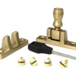 satin brass prestbury brighton fastener narrow (square)
