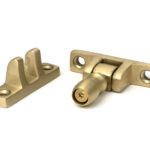 satin brass mushroom brighton fastener narrow (square)