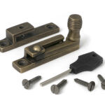 burnished brass beehive quadrant fastener narrow