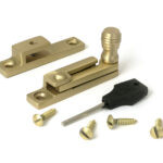 satin brass prestbury quadrant fastener narrow
