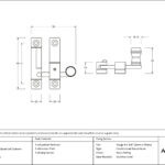 satin brass prestbury quadrant fastener narrow
