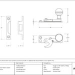 burnished brass prestbury sash hook fastener