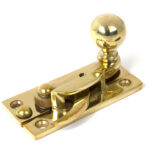 polished brass sash hook fastener