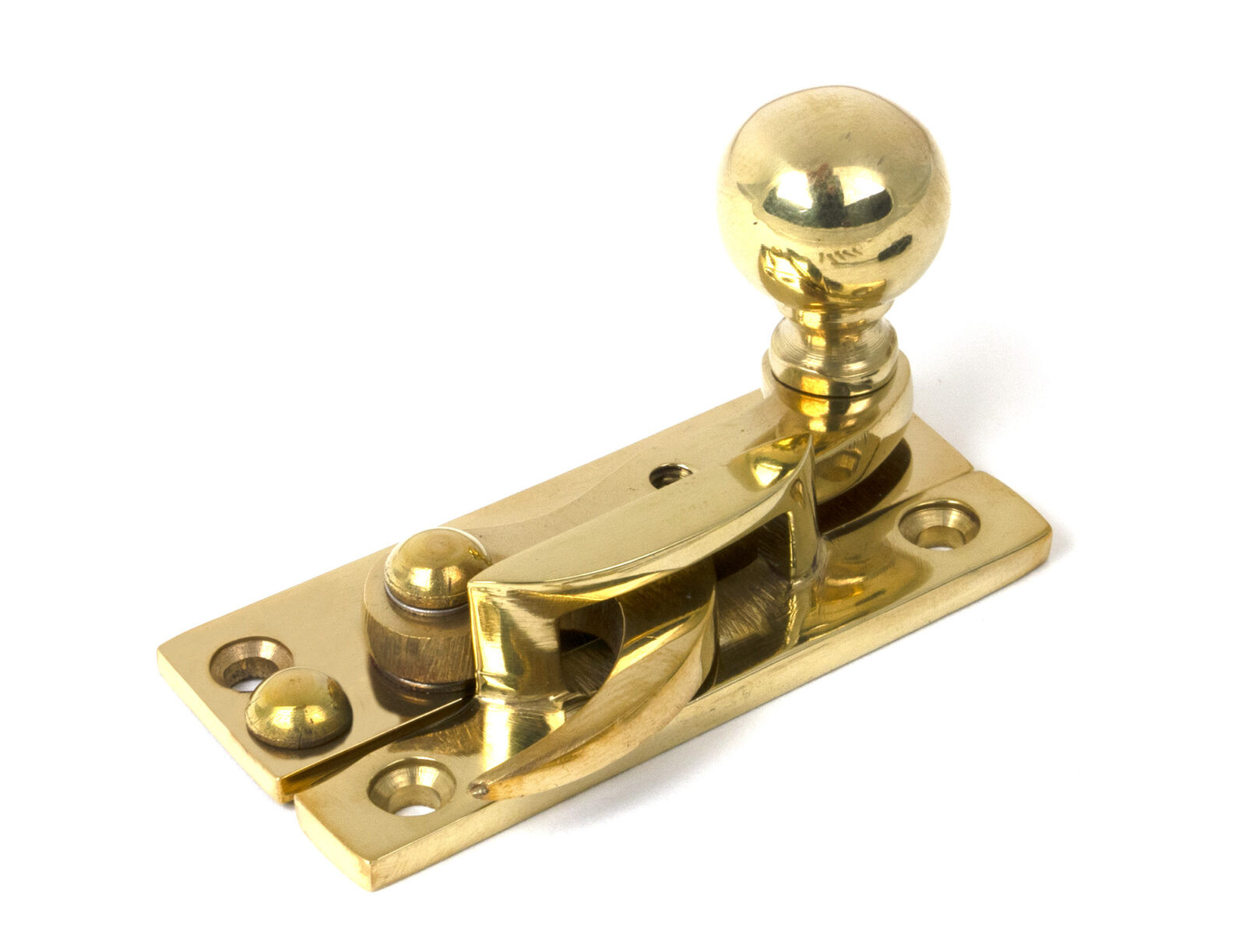 polished brass sash hook fastener
