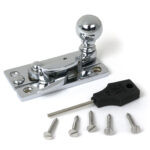 polished chrome sash hook fastener
