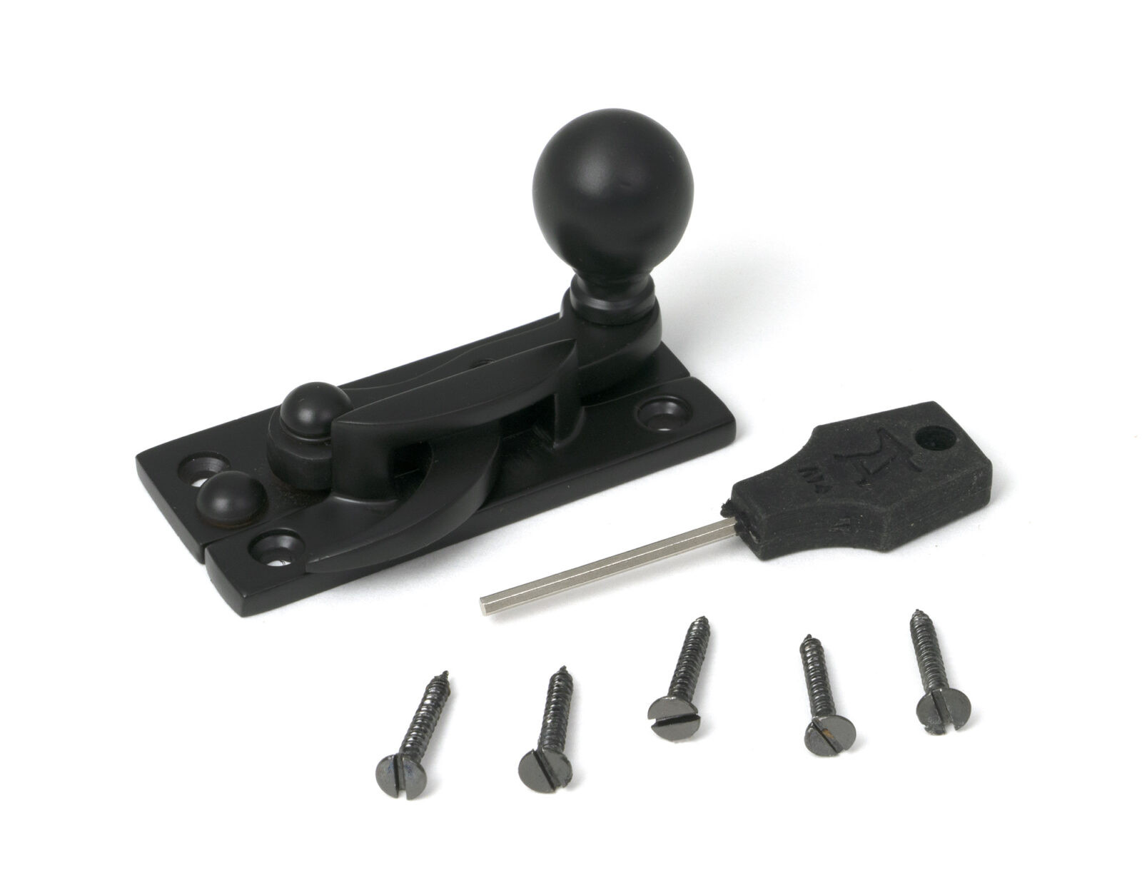 aged bronze sash hook fastener