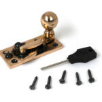 polished bronze sash hook fastener