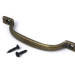 burnished brass slim sash pull