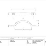 burnished brass slim sash pull