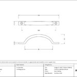 satin brass slim sash pull