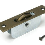 burnished brass square ended sash pulley 75kg