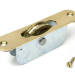 polished brass radiused sash pulley 75kg