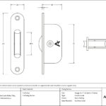 lacquered brass radiused sash pulley 75kg