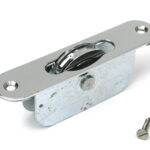 polished chrome radiused sash pulley 75kg
