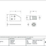 satin brass key flush sash stop
