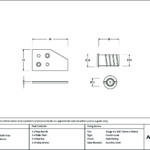 polished bronze key flush sash stop