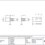 burnished brass secure stops (pack of 4)