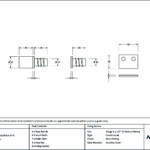 satin brass secure stops (pack of 4)