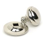 polished nickel round centre door knob