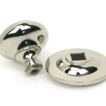 polished nickel round centre door knob