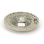 polished nickel round centre door knob