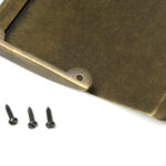 satin brass small letter plate