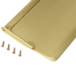 burnished brass large letter plate