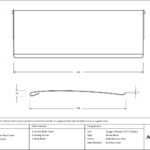 burnished brass large letter plate cover