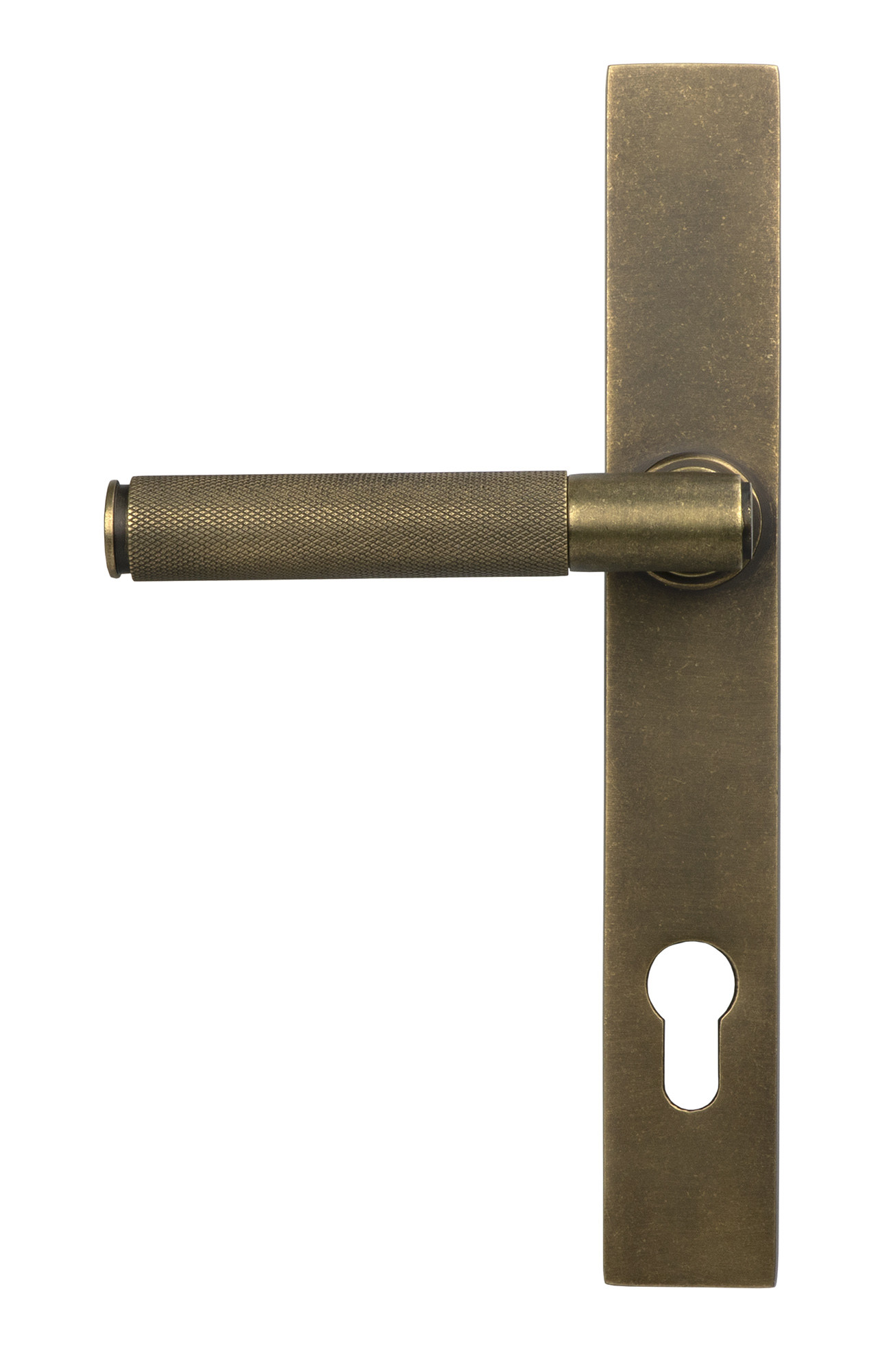 burnished brass brompton slimline lever espag. lock set
