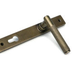 burnished brass brompton slimline lever espag. lock set
