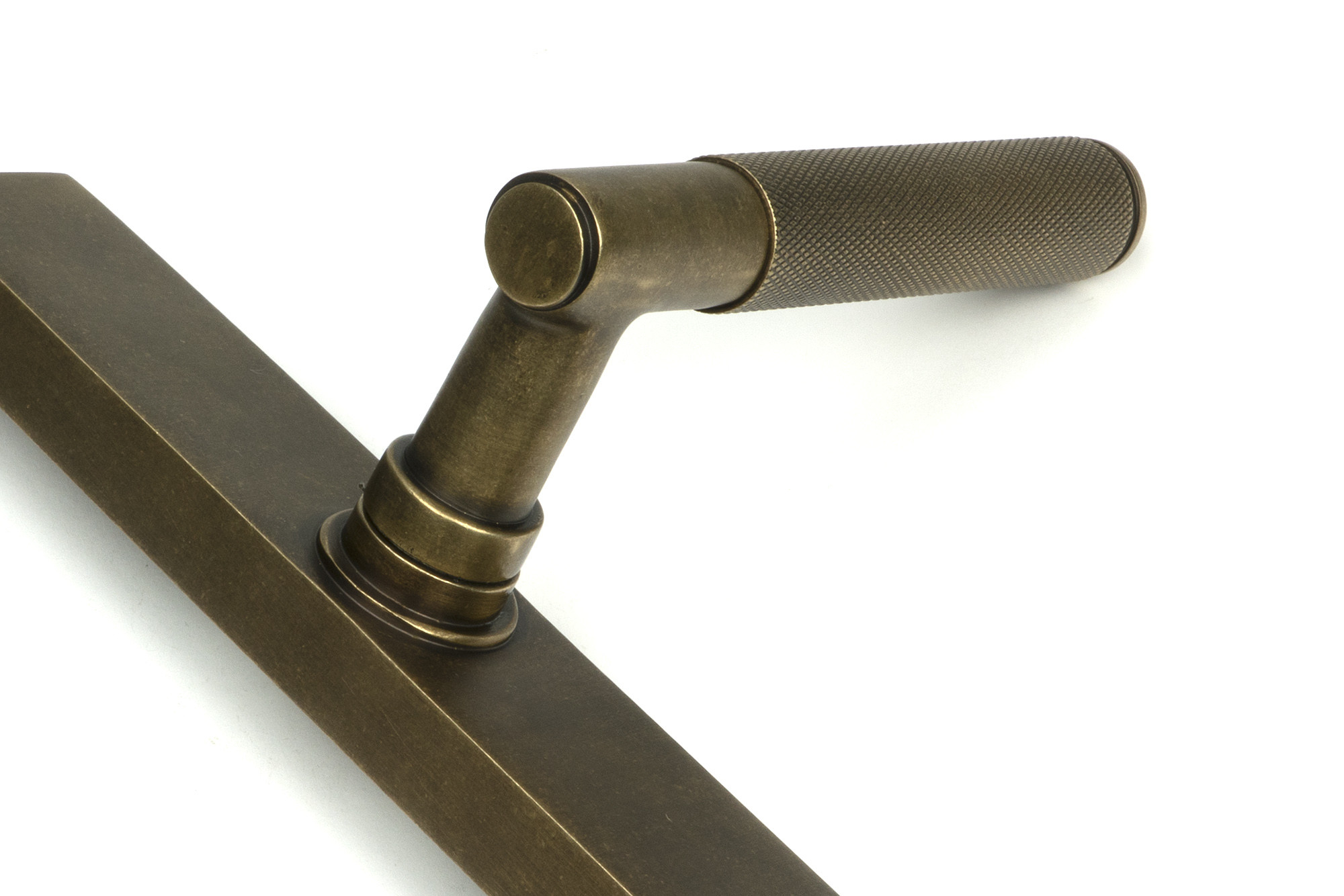 burnished brass brompton slimline lever espag. lock set