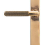 polished bronze brompton slimline lever espag. latch set