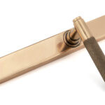 polished bronze brompton slimline lever espag. latch set