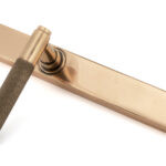 polished bronze brompton slimline lever espag. latch set
